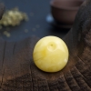 黄白蜜蜜蜡鱼眼扣吊坠 - 红掌柜