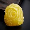 鸡油黄满蜜蜜蜡花吊坠 - 红掌柜珠宝