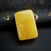 鸡油黄蜜蜡方牌吊坠 - 红掌柜珠宝