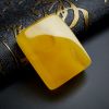 鸡油黄金包蜜方牌吊坠 - 红掌柜珠宝