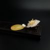 银镀金镶天然金包蜜蜜蜡两用款-红掌柜
