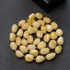 天然白花蜜蜜蜡随形项链-红掌柜