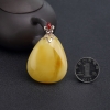 波罗的海天然蜜蜡水滴吊坠-红掌柜