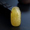 柠檬黄蜜蜡吊坠-红掌柜
