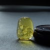 缅甸天然金珀童趣吊坠 - 红掌柜