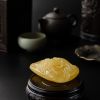 鸡油黄蜜蜡仙鹤-红掌柜