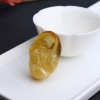 天然金绞蜜鸡油黄蜜蜡寿星吊坠 - 红掌柜