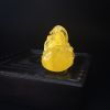 天然金包蜜柠檬黄蜜蜡钱袋吊坠 - 红掌柜