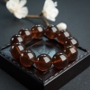 缅甸天然棕珀手串 - 红掌柜