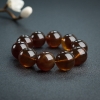 缅甸23mm棕珀手串 - 红掌柜
