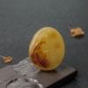 天然波罗的海带皮俏色蜜蜡悟道吊坠-红掌柜