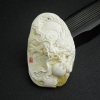 波罗的海天然白蜜蜜蜡龙腾云天吊坠-红掌柜