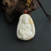 带皮象牙白白蜜观音吊坠-红掌柜