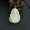 波罗的海带皮象牙白白蜜观音吊坠-红掌柜