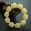 柠檬黄蜜蜡桶珠单圈手串-红掌柜