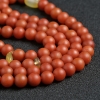 天然柿子红南红佛珠 - 红掌柜