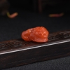 天然樱桃红南红螭吻吊坠-红掌柜