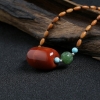 南红桶珠锁骨链-红掌柜