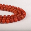 天然柿子红南红佛珠 - 红掌柜