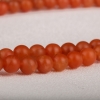 天然柿子红南红佛珠 - 红掌柜