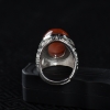 银镶四川凉山南红戒指-红掌柜