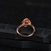 四川天然樱桃红南红戒指-红掌柜