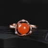 四川凉山樱桃红南红戒指-红掌柜