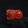 天然樱桃红南红貔貅吊坠-红掌柜