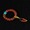 川料火焰纹南红单圈手串-红掌柜