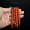8.0mm天然玫瑰红南红108佛珠-红掌柜