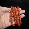7.9mm天然柿子红南红108佛珠-红掌柜
