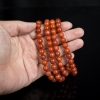 8.0mm保山玫瑰红南红108佛珠-红掌柜