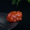 天然樱桃红南红貔貅吊坠-红掌柜