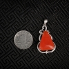 银镶樱桃红南红吊坠-红掌柜