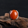 18k柿子红南红戒指-红掌柜