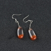 银镶川料天然南红耳坠-红掌柜