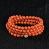 天然樱桃红南红108佛珠-红掌柜