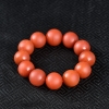 天然樱桃红南红单圈手串-红掌柜