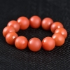 保山天然南红单圈手串-红掌柜