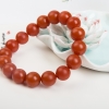 12.5mm保山柿子红南红单圈手串-红掌柜