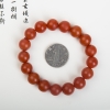 12.5mm天然柿子红南红单圈手串-红掌柜