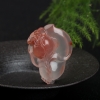 川料天然冰飘料南红玉兰花吊坠-红掌柜