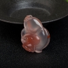 川料天然南红玉兰花吊坠-红掌柜