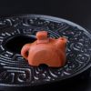 柿子红南红茶壶摆件-红掌柜