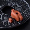 川料柿子红南红茶壶摆件-红掌柜