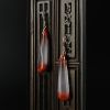 K金镶冰飘南红水滴耳坠-红掌柜