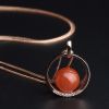 川料天然樱桃红南红吊坠项链-红掌柜