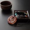 冰飘南红子母平安扣-红掌柜