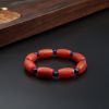 川料柿子红南红手链-红掌柜