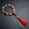 川料冰飘南红十八罗汉手串-红掌柜